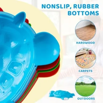 JOYIN 6 Pcs Turtle Balance Stepping Stones for Kids