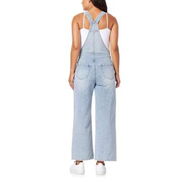 WallFlower Women's Overalls Juniors (Standard and Plus), Kai Skater, Small