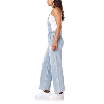 WallFlower Women's Overalls Juniors (Standard and Plus), Kai Skater, Small