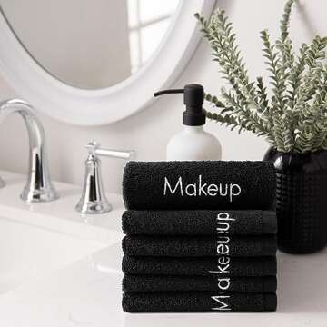 Arkwright Makeup Towels - Pack of 6 Stylish Essentials