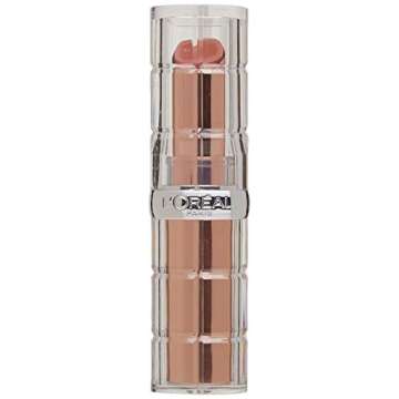 L'Oreal Paris Makeup Colour Riche Plump and Shine Lipstick, for Glossy, Radiant, Visibly Fuller Lips with an All-Day Moisturized Feel, Coconut Plump, 0.1 oz.