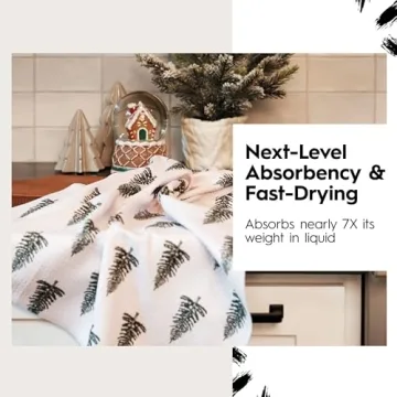 GEOMETRY Christmas Kitchen Towels - Quick Dry Microfiber Towel