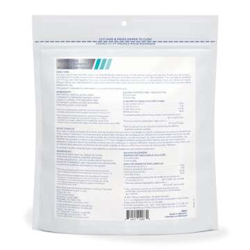 C.E.T. Enzymatic Oral Hygiene Chews for Dogs - Plaque & Tartar Control - Single Layer Beefhide with ...