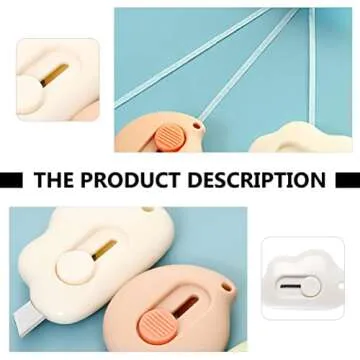 DOITOOL 3 Pieces Mini Utility Knives Cloud Shaped Box Cutter Mini Retractable Letter Opener Envelope Slitter Carton Opener Box Cutter with Hanging Hole for Office and Home Use