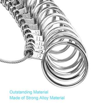 UUBAAR 27 PCS Ring Sizer Tool – Accurate Ring Measurement With Half Sizes