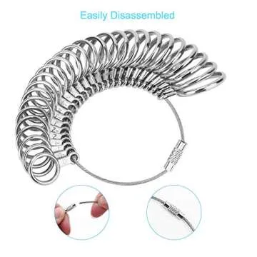 UUBAAR Ring Sizer Tool | Measure Ring Sizes 0-13