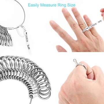 UUBAAR Ring Sizer Tool | Measure Ring Sizes 0-13