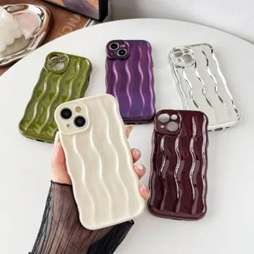 Stylish Caseative iPhone 14 Case with Ripple Design