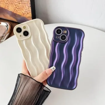 Stylish Caseative iPhone 14 Case with Ripple Design