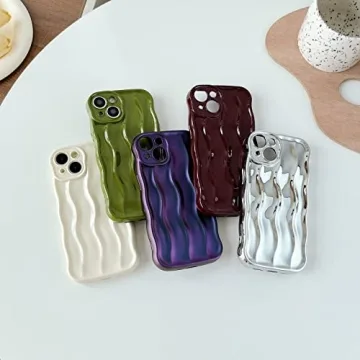 Stylish Caseative iPhone 14 Case with Ripple Design