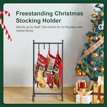 Sturdy ELYKEN Christmas Stocking Holder for All Holiday Use