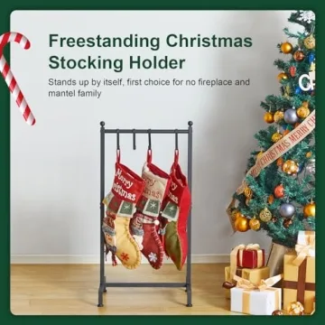 Sturdy ELYKEN Christmas Stocking Holder for All Holiday Use