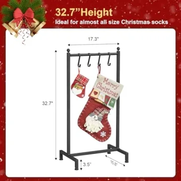 Sturdy ELYKEN Christmas Stocking Holder for All Holiday Use
