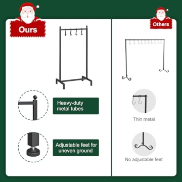 Sturdy ELYKEN Christmas Stocking Holder for All Holiday Use