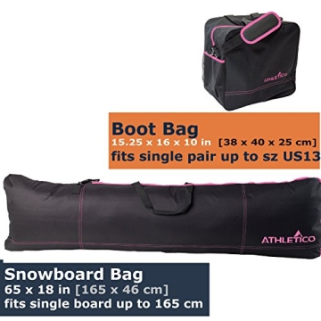 Athletico Compact Snowboard Bag Combo for Easy Transport