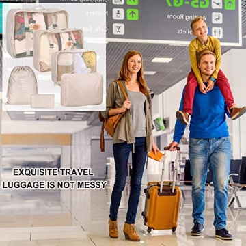 Kingdalux 6PC Packing Cubes - Travel Organizer Set