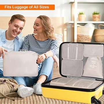 Kingdalux 6PC Packing Cubes - Travel Organizer Set