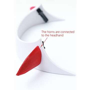 C-ZOFEK Red Devil Horns Cosplay Headband Accessories