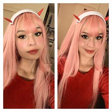 C-ZOFEK Red Devil Horns Cosplay Headband Accessories