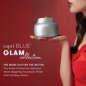 Capri Blue Signature Glam Jar Candle for Holiday Luxury