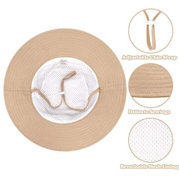 Adorable Kids Sun Hat for Toddlers - Stylish Sun Protection for Ages 2-4