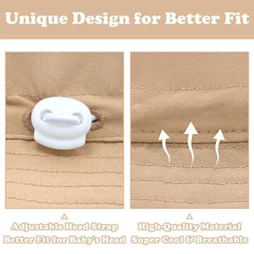 Stylish Kids Sun Hat for Toddlers Age 2-4 - UV Protection