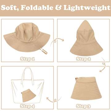 Stylish Kids Sun Hat for Toddlers Age 2-4 - UV Protection