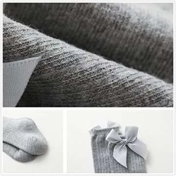 Buy Juebm Baby Girl Knee High Bow Socks for Toddlers