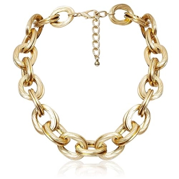 Stylish ACEDRE Cuban Chain Choker Necklace for Women