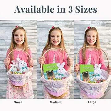 Personalized Easter Basket for Kids - Custom Embroidered Fun