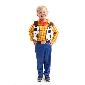 Little Adventures Cowboy Costume (Medium Age 3-5) - Machine Washable Child Pretend Play and Party Co...