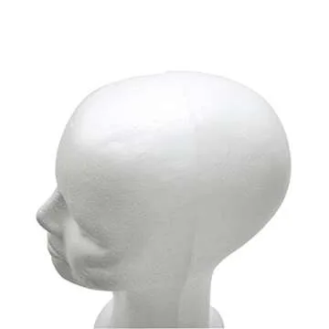 BHD BEAUTY 15" Foam Mannequin Head for Wig Styling
