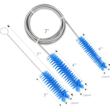 Versatile CPAP Tube Cleaning Brush 15mm 19mm - Blue