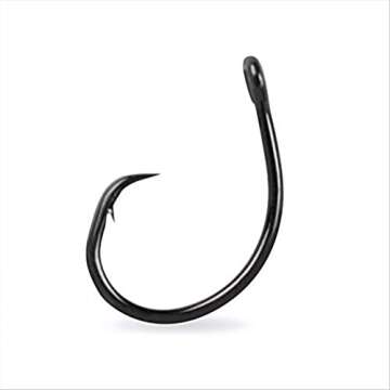 Mustad Demon Perfect® Inline Circle Hook - 1X Fine Fishing Hook, Wide Gap Circle Hook, Ideal for Sa...