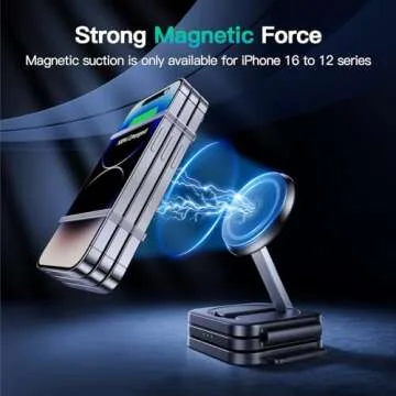 JARGOU 3 in 1 Charging Station for iPhone 16/15/14/13/12 Series, Travel Charger for Multiple Devices...