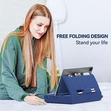 KDD Tablet Pillow Holder - Adjustable Stand & Travel Companion
