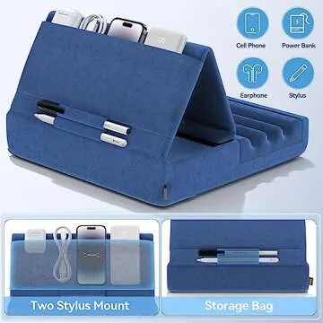 KDD Tablet Pillow Holder - Adjustable Stand & Travel Companion