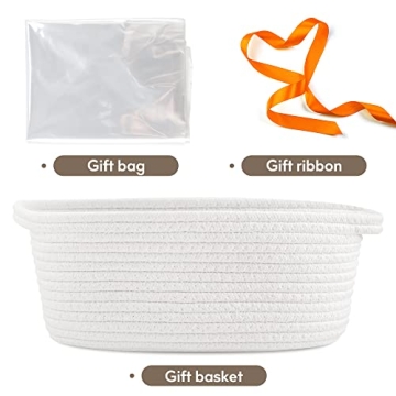 Pro Goleem Small Woven Basket for Gifts and Storage