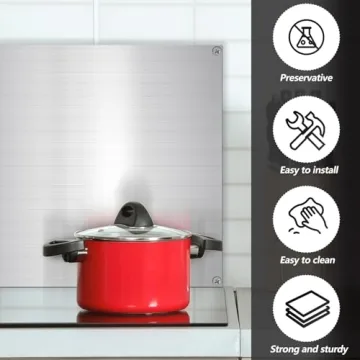 Stainless Steel Backsplash for Kitchen - Yaocom 24x30 Inch