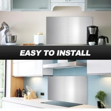 Stainless Steel Backsplash for Kitchen - Yaocom 24x30 Inch