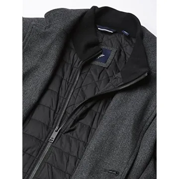 Dockers Men's Henry Wool Blend Top Coat