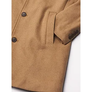Dockers Men's Henry Wool Blend Top Coat