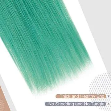 Stick Tip Extensions Real Human Hair 18 Inch 25G Per Set Color Teal Fusion I Tip Hair Extensions Kertain Pre-Bonded Hair Extensions
