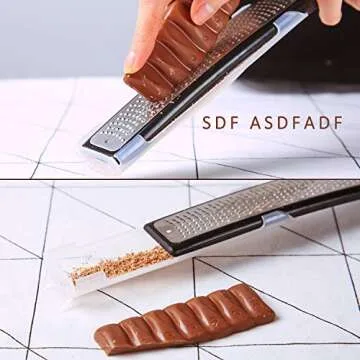 Raniaco Stainless Steel Zester for Cheese and Lemon Zesting