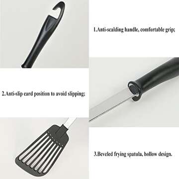 TENTA Kitchen Good Grips Fish Turner - Heat Resistant Spatula