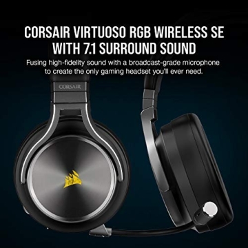 Corsair Virtuoso RGB Wireless SE Gaming Headset 7.1 Surround Sound