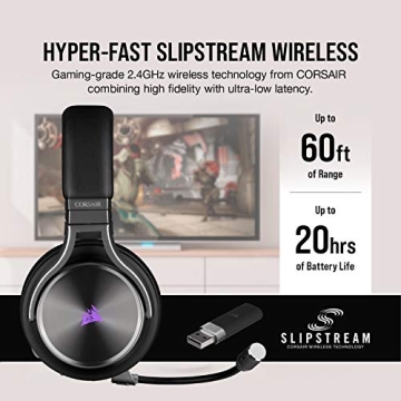 Corsair Virtuoso RGB Wireless SE Gaming Headset 7.1 Surround Sound