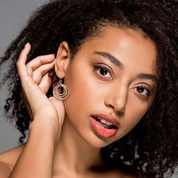 SPUNKYsoul 3 Circle Boho Earrings - Unique Handmade Jewelry