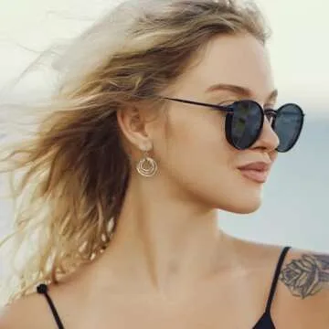 SPUNKYsoul 3 Circle Boho Earrings - Unique Handmade Jewelry