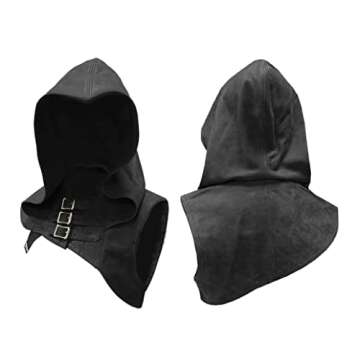 Uyecos Deluxe Medieval Set Viking Warrior Adjustable Leather Armour Costume for LARP Party Halloween...